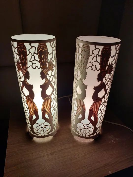 Par de Abajures Decorativos em pvc - Foto 5