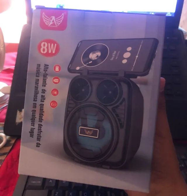 Caixa de Som Led Rádio Bluetooth Mini Speaker (Garantia) - Foto 4