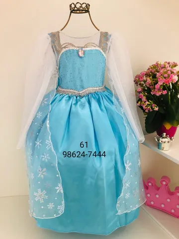 Fantasia Rubies Elsa Frozen Azul - Compre Agora