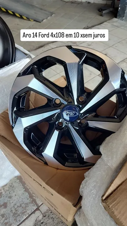 Rodas 14  novas na caixa furacão 4x108em 10 xsem juros 