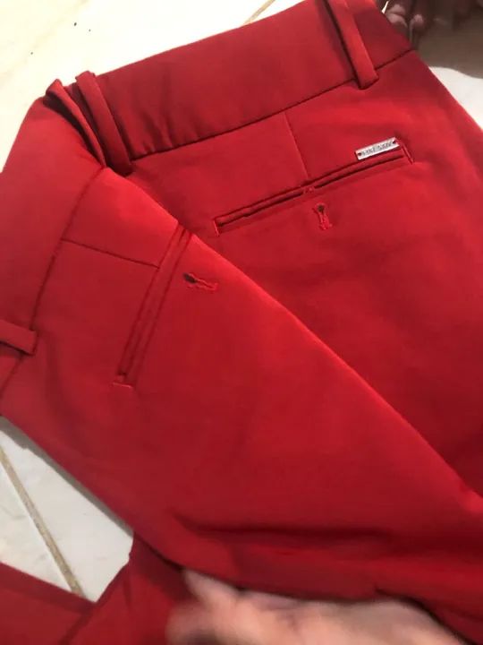 Calça Social Vermelha - Foto 2