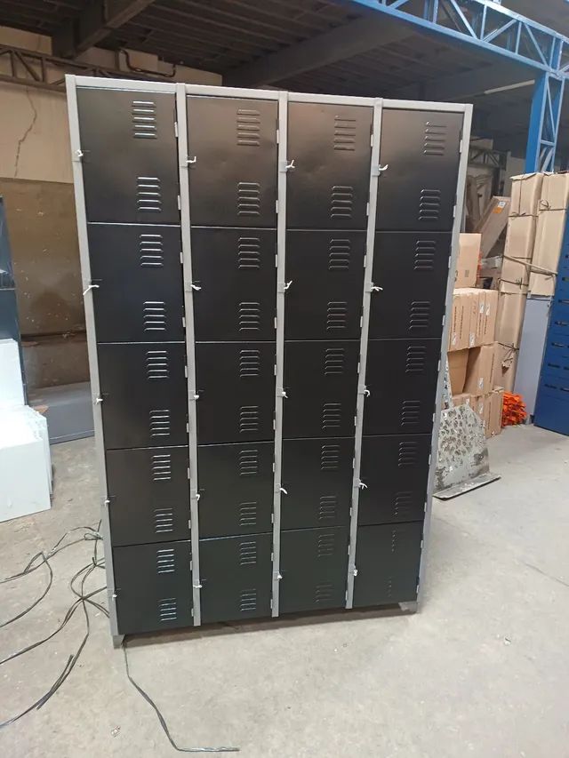Armário de aço guarda volumes com 20 portas coloridas mescladas.( novos )Lê a Descrição - Foto 5