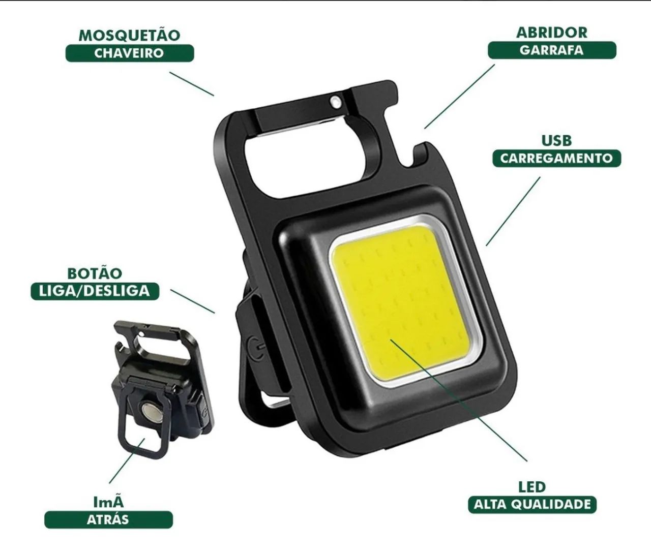 Lanterna tática cubo led - Foto 2