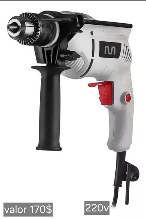 Furadeira eletrica 220v 600w 2 velocidades multileiser novo entregamos  - Foto 2