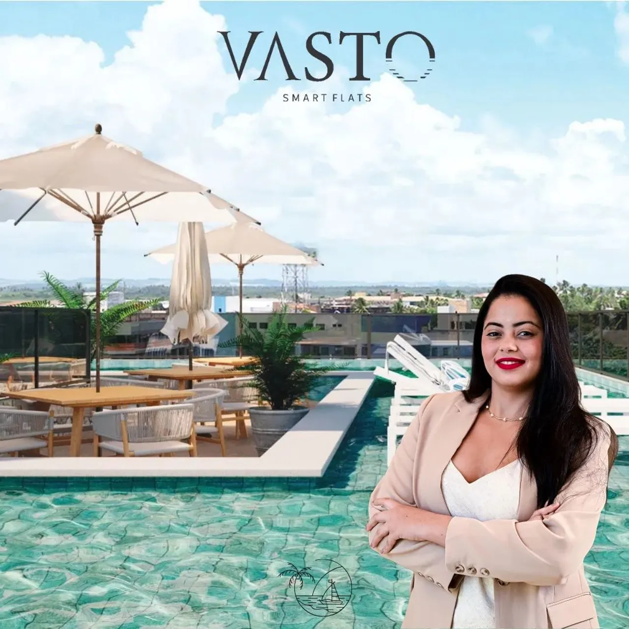 Ótimos Flats Studios com Varanda e Lazer no Centro de Porto de Galinhas | Vasto