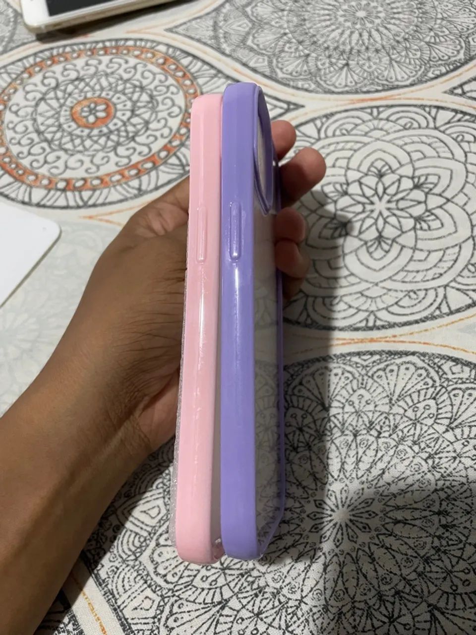 Capas para Celular - Rosa e Lilás - Foto 3