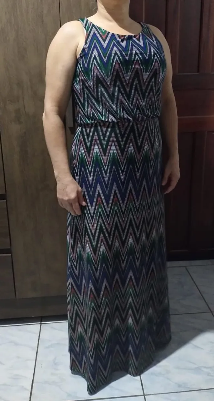 Vestido Longo Estampado