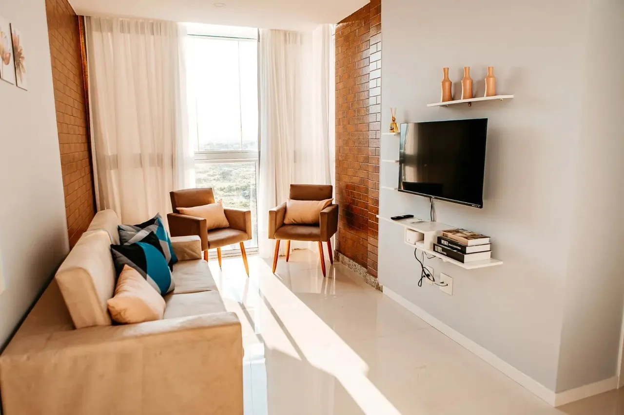 Apartamento mobiliado de 2 quartos com suíte em Jockey de Itaparica!