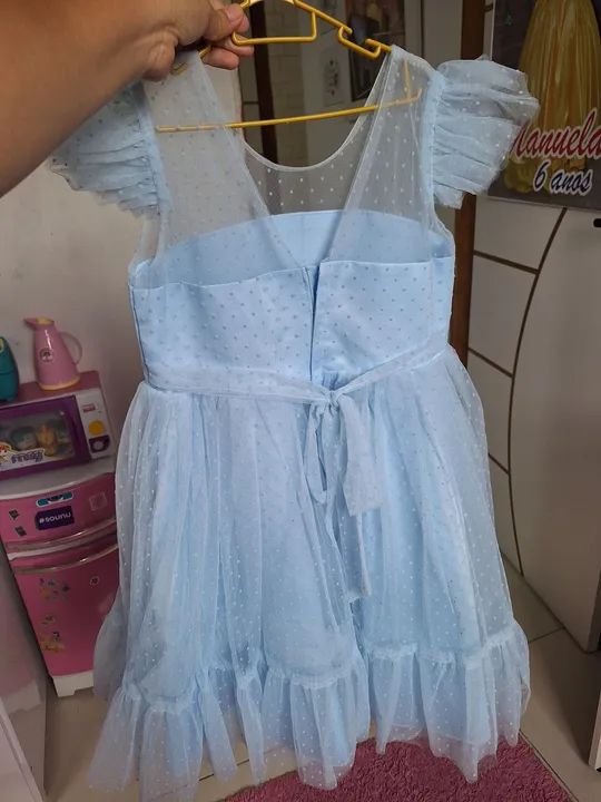 Vestido de tule azul claro NOVO - Foto 2