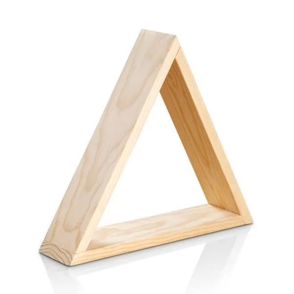 Prateleira Triangular de Madeira - Organização e Design