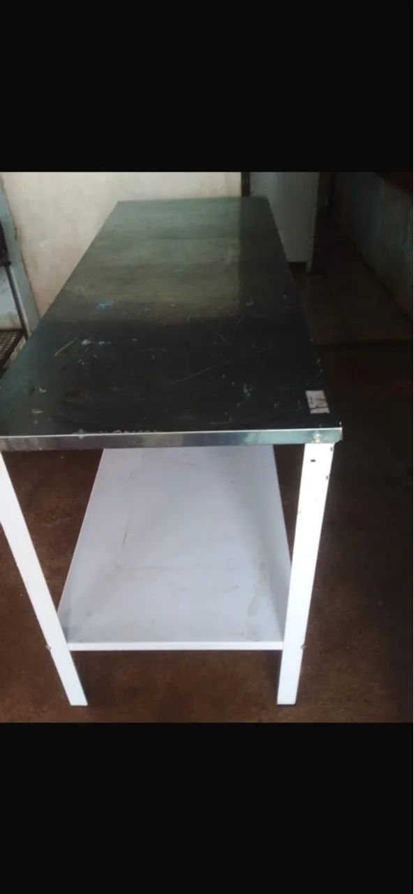 Mesa Cuba inox / fogão 4 bocas 