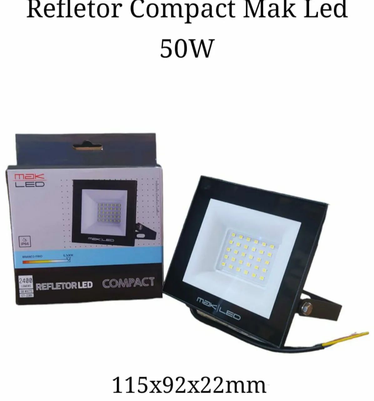 Refletor LED 200w Compact Mak - Foto 2