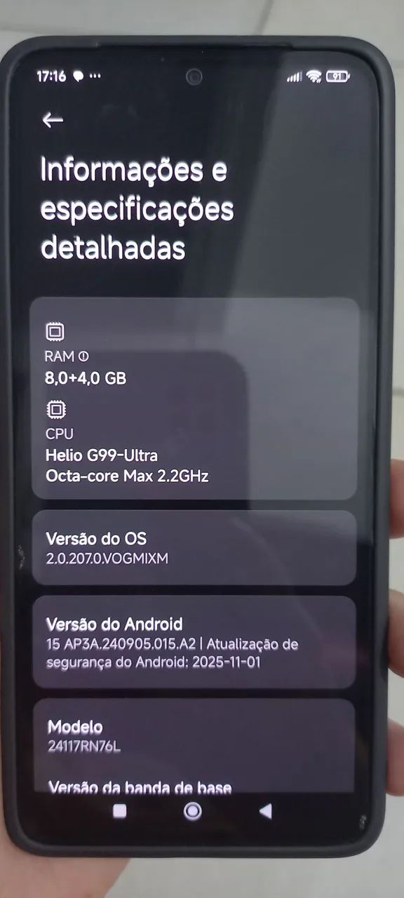 Xiaomi Redmi Note 14 4G 8gb Ram 256 gb Amoled 6.67 câmera 108mp