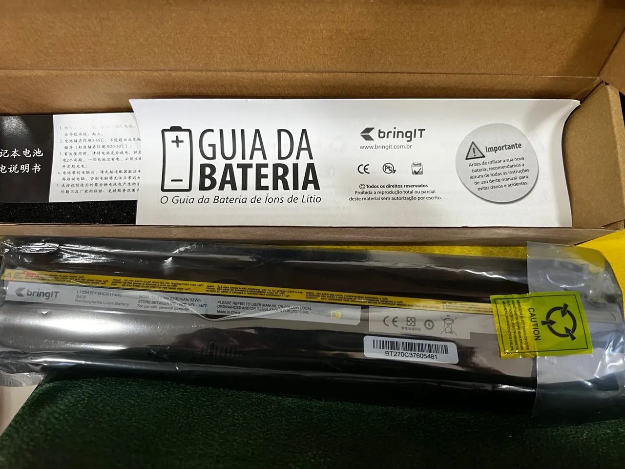 Bateria Notebook BringIT bt270