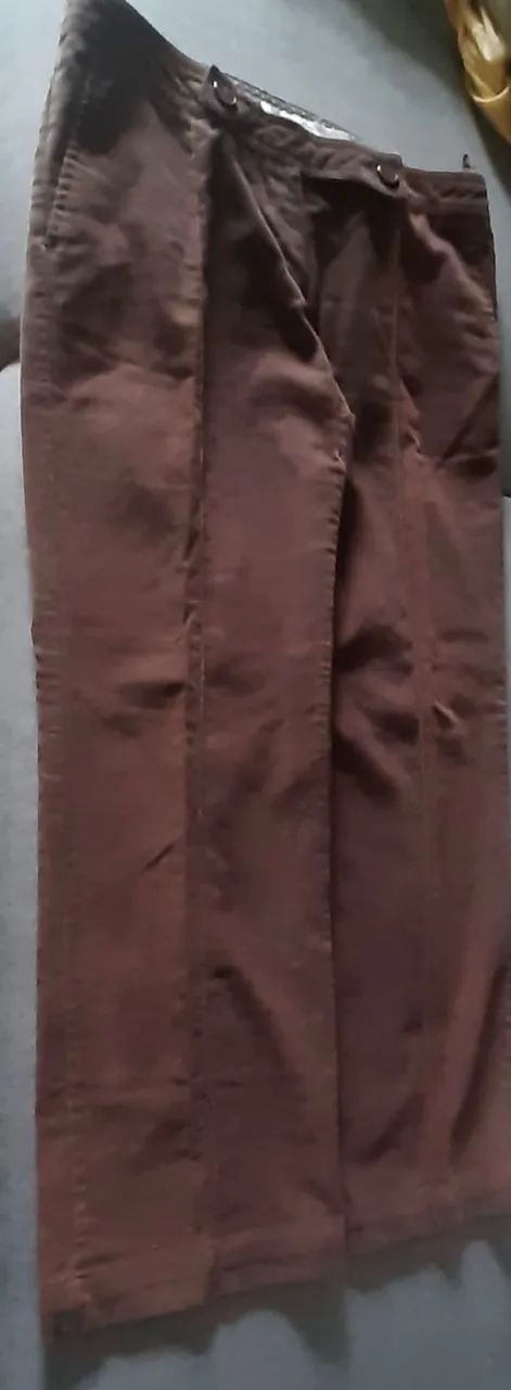 Calça marrom Mango em veludo - Foto 2