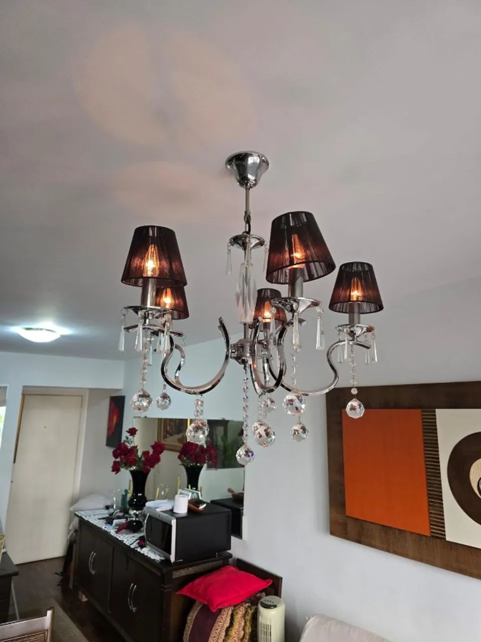 Lustre Clássico com Cristais - Foto 2