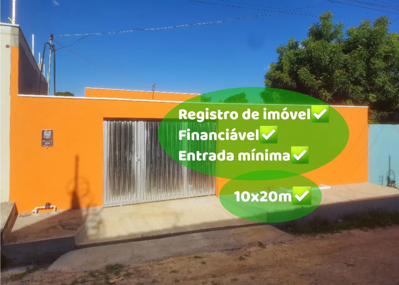 Casa FINANCIÁVEL próximo à ponte do Mocambinho