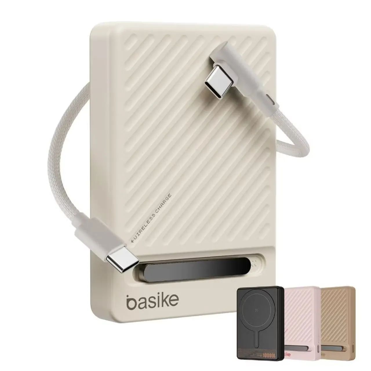 Carregador Portátil ORIGINAL BASIKE 10000Mah Com Indução  - Foto 4