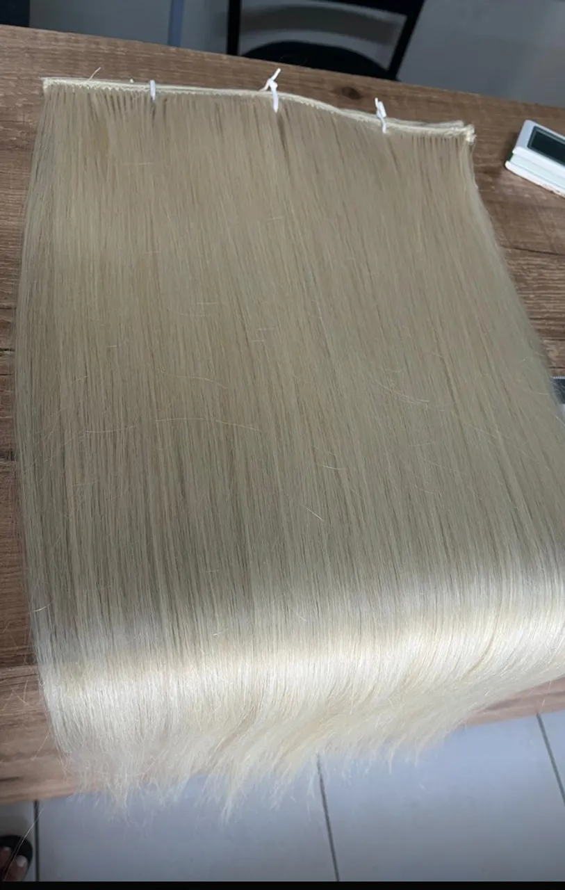 Mega Hair Loiro- Cabelo Humano