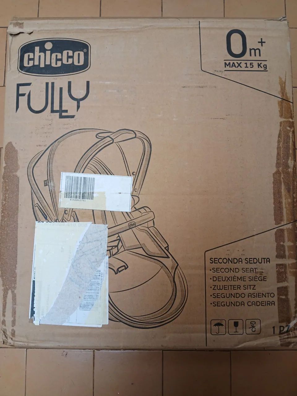 Assento Extra carrinho fully Black night Chicco