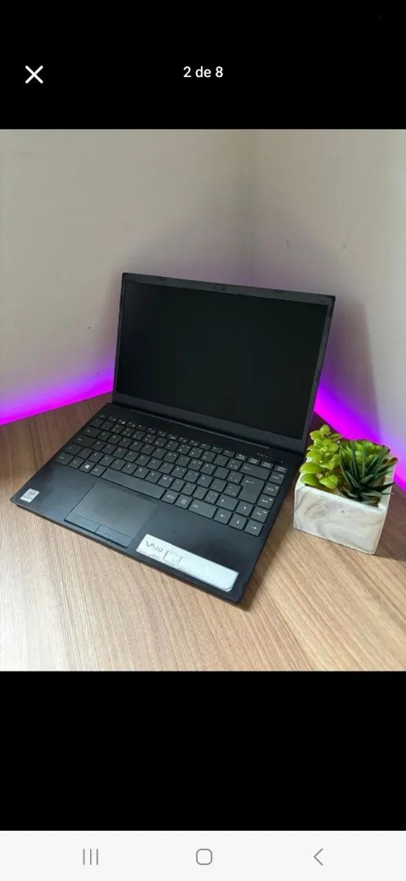 Notebook Gamer VAIO i3 10° 8GB 600GB SSD - Foto 2