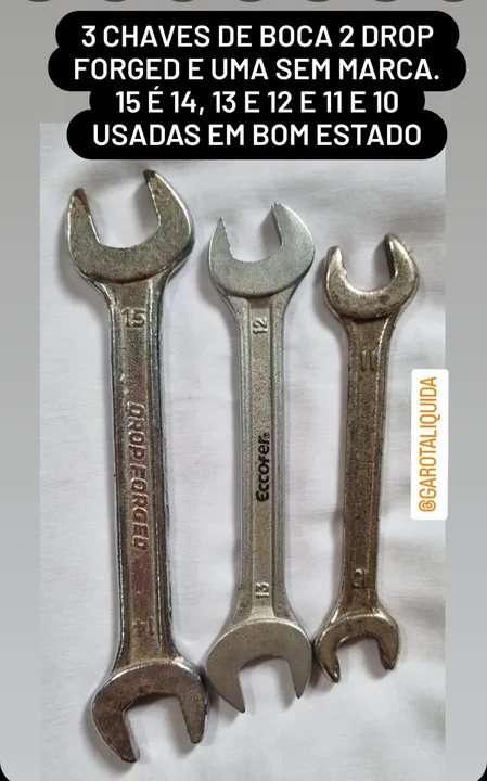 3 Chaves de Boca 2 Drop Forged e 1 sem marca