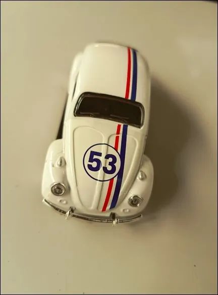 Carro Colecionável / Miniatura - Volkswagen Fusca 1963 - Herbie 53 (Filme: Se Meu Fusca Fa