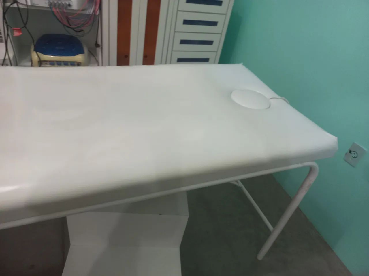 Maca de massagem branca com furo - Foto 2