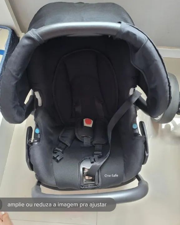 carrinho + bebê conforto + base veicular safety 1st travel system mobi - Foto 3