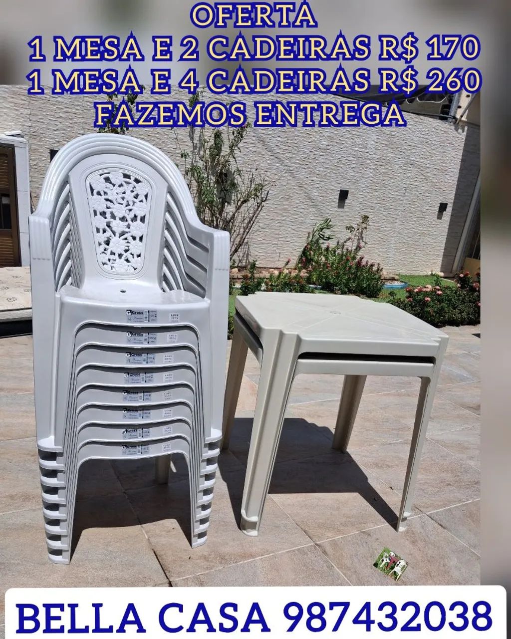MESA METALAR H7 BX PLASTICO YC FRETE GRATIS 