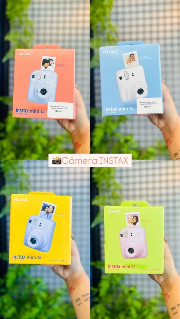 Instax Mini 12 - Nova e Colorida!