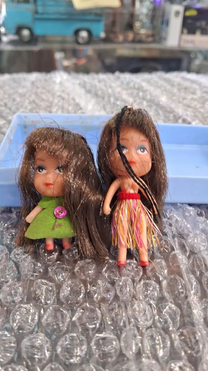 2 Raras Mini Bonecas Liddle Kiddle Vintage: 1960 - em perfeito estado de conservação