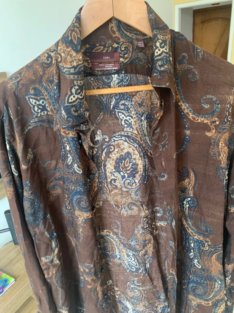 Camisa desenho cashmere ZARA - Foto 4