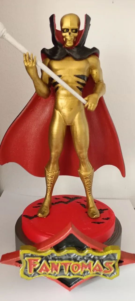 Fantomas o guerreiro da justiça action figure impressa em 3d  - Foto 5