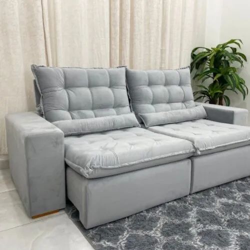 Sofá Retrátil Reclinável 2,30m Viegas l86 - Foto 3
