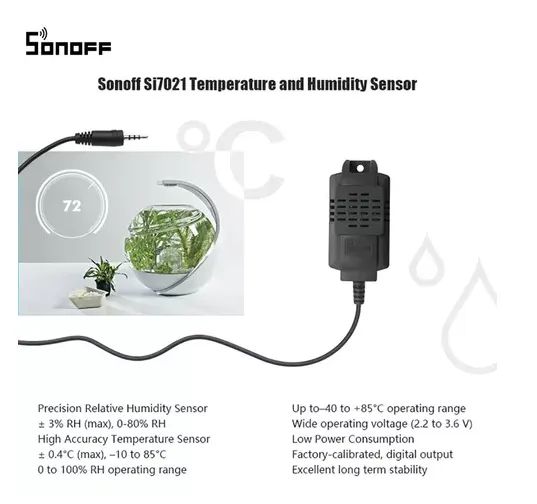 Sensor Temperatura umidade Para Familia Sonoff Th - Foto 2