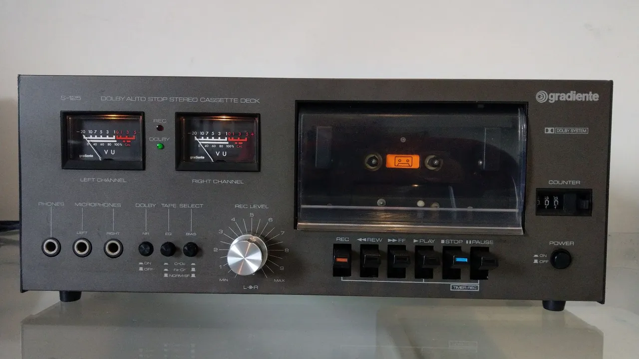 Gradiente S125 Auto Stop Stereo Cassette Tape Deck (revisado)