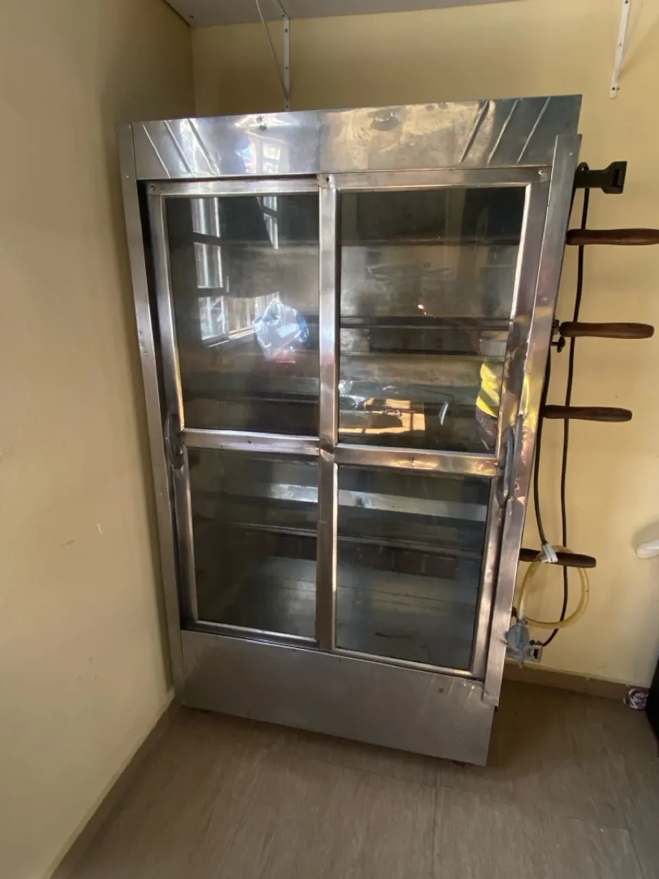 Expositor/Vitrine de frango Comercial de Aço Inox