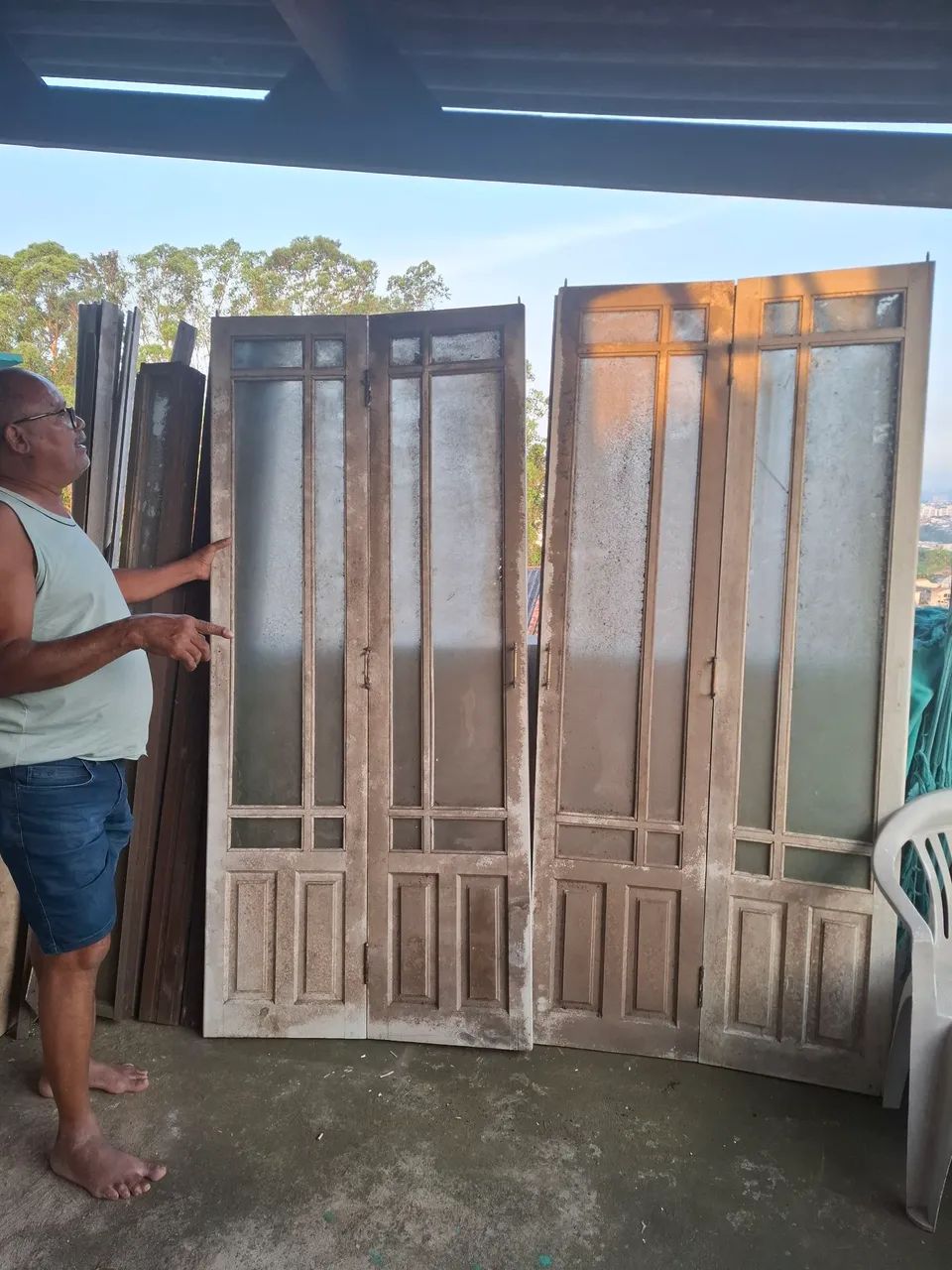 Porta camarão dupla de madeira - Foto 2