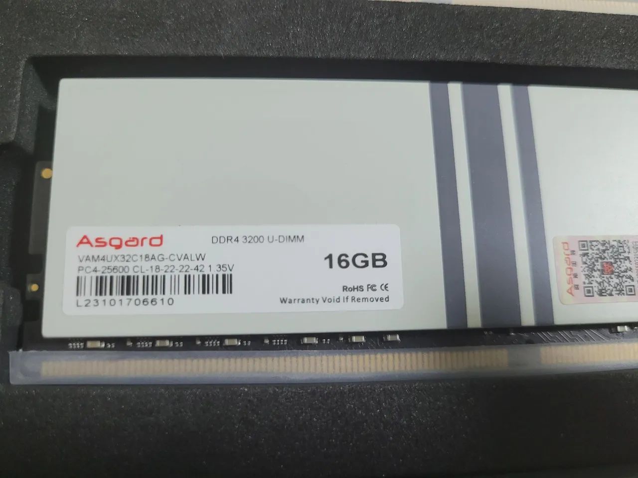 Memória RAM Asgard Valkyrie DDR4 3200MHz 32GB (16GBx2) RGB - OC White Paint Process - Foto 3