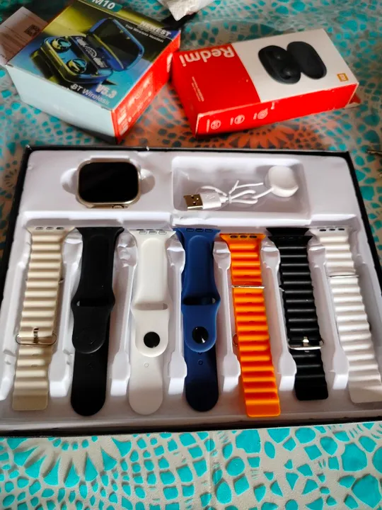 Smartwatch Inteligente Ultra 3 Série 9 com 7 Pulseiras
