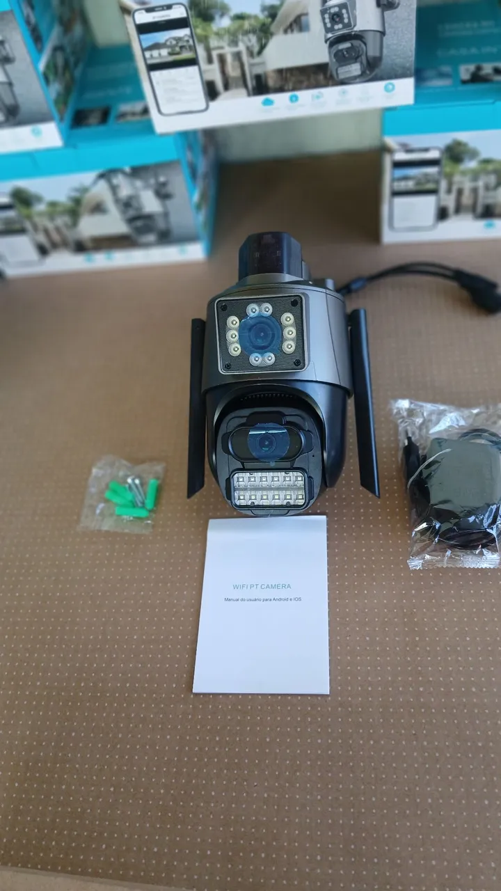 Câmera de Segurança Inteligente 4K com Lente Dupla 8MP IA Avançada Speed Domi