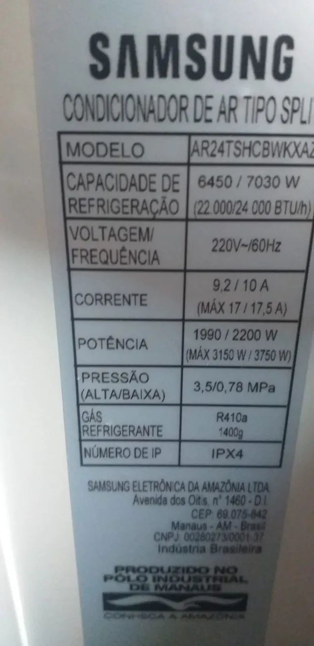 Condensadora Samsung WindFree 22.000/24.000 BTUS (Apenas Unidade Externa) - Foto 2