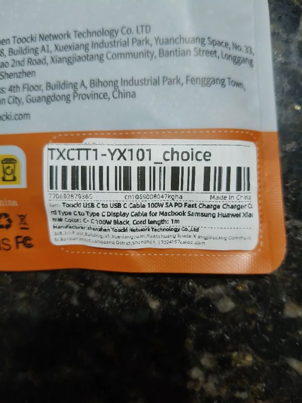 Cabo USB-C TOOCKI - Carregamento Rápido e Transferência de Dados - Foto 3