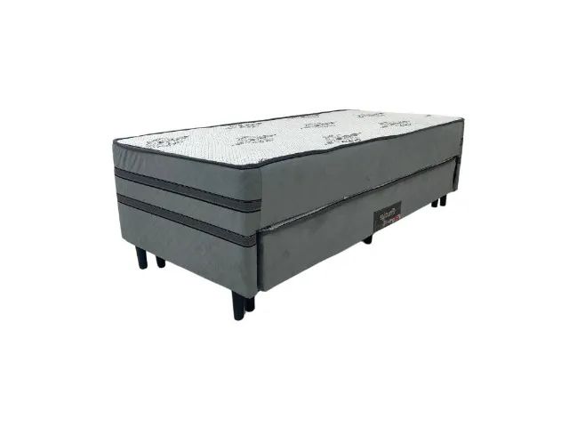 Cama Box Prestige Solteiro com Auxiliar Molas Ensacadas - Receba Amanhã - Foto 4