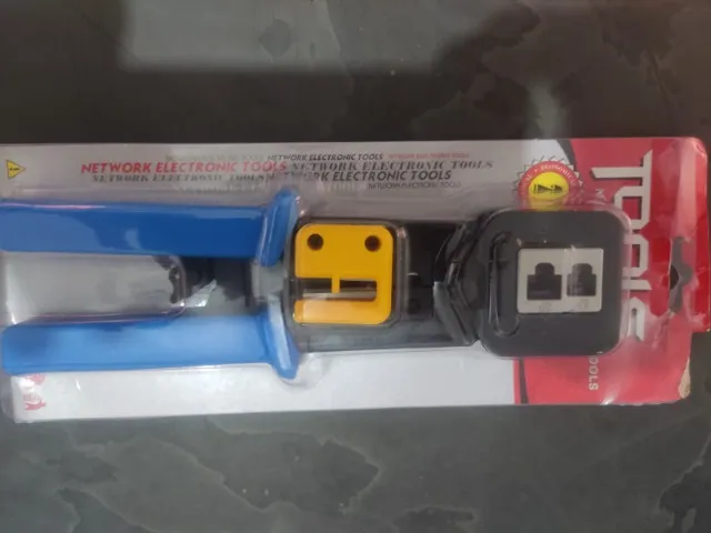 Alicate Grimpar Rj45 Rj11 Rj12 Cabo De Rede Conector Vazado