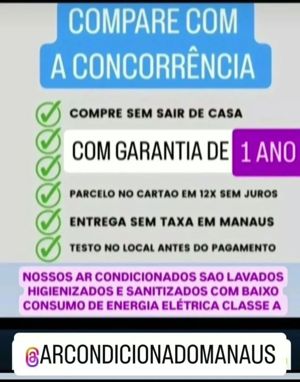 Ar condicionado Entregamos Hoje Na sua casa sem taxa extra  - Foto 2