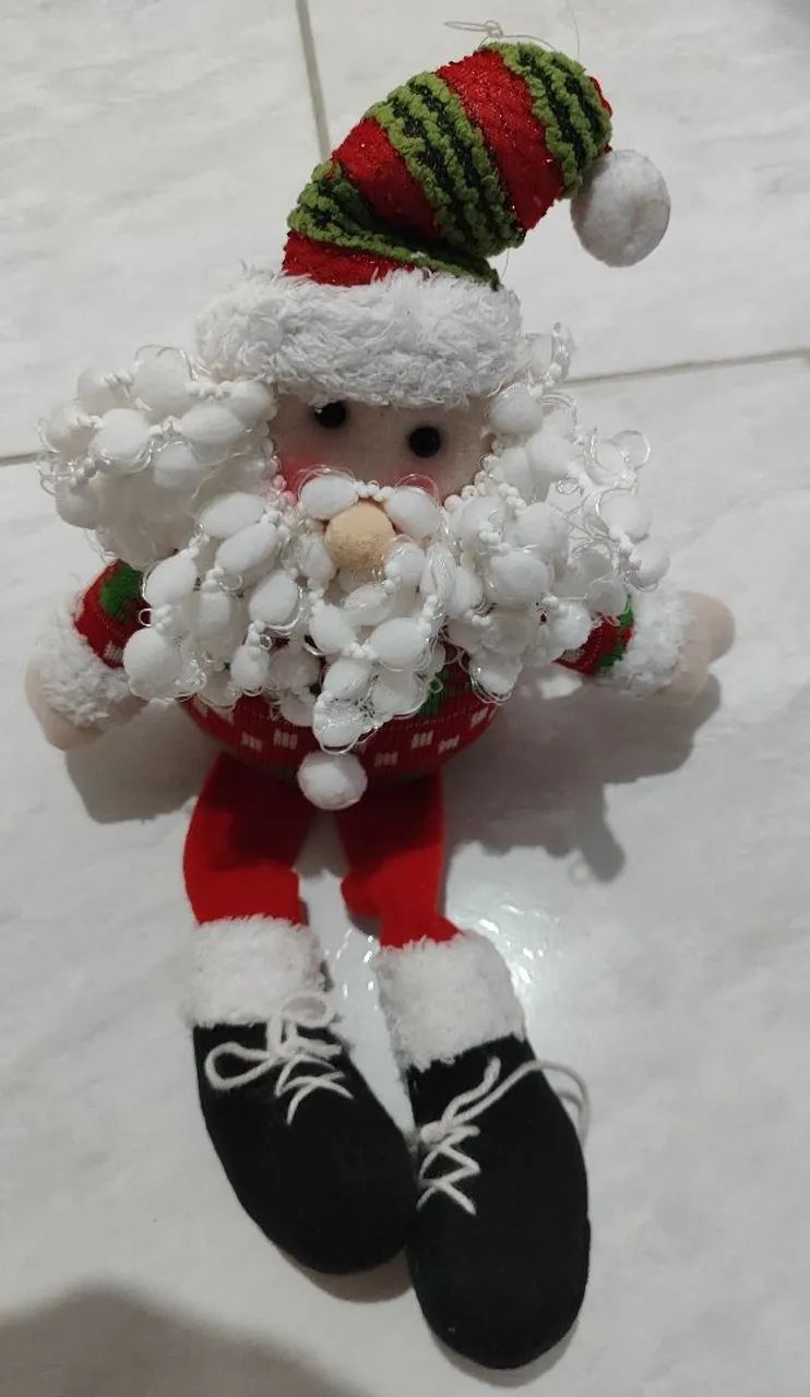 Boneco Papai Noel enfeite de Natal 
