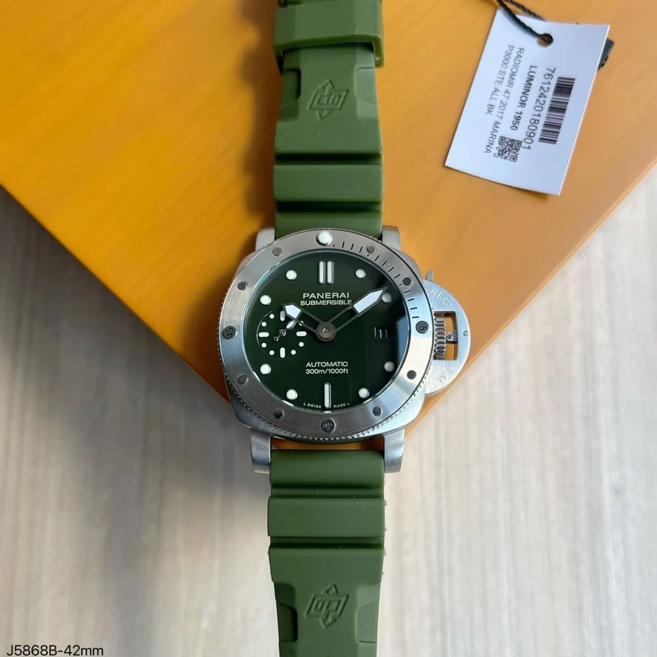 Relógio Panerai Submersible - Azul e Prata - Foto 3