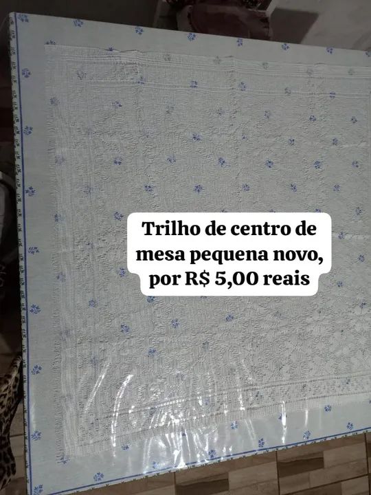 Toalhas de centro de mesa natalina nova e outras - Foto 4